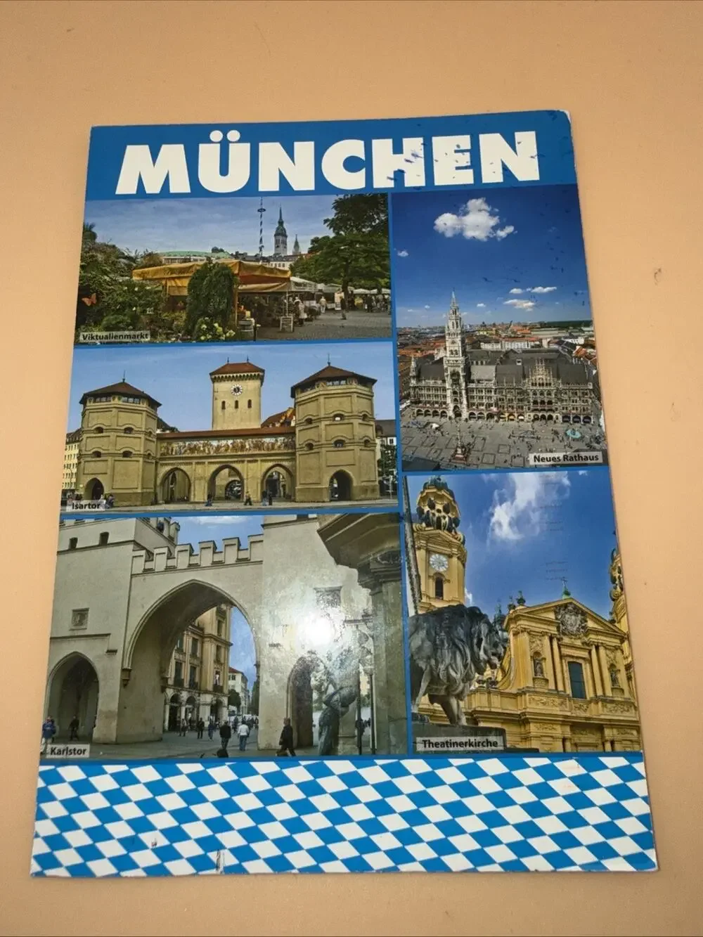 Greeting from Munich Munchen Germany Foreign Europe postcard 90s